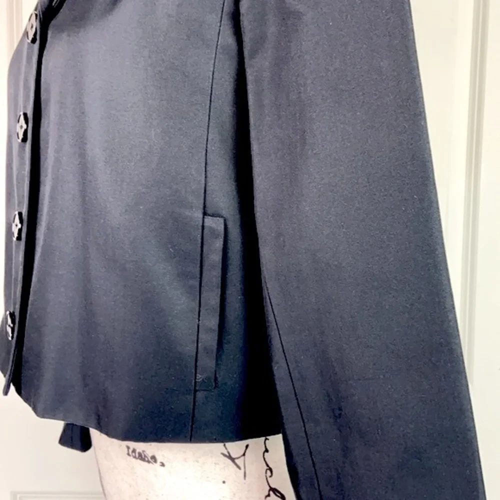 Ralph Lauren Cropped Cotton Silk Blazer - Picture 9 of 16